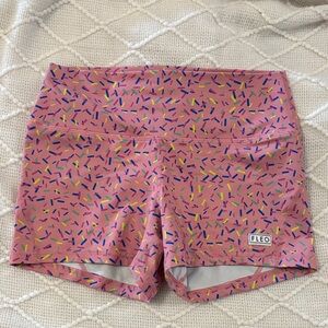 Fleo Women's sprinkles Patterned Athletic Shorts